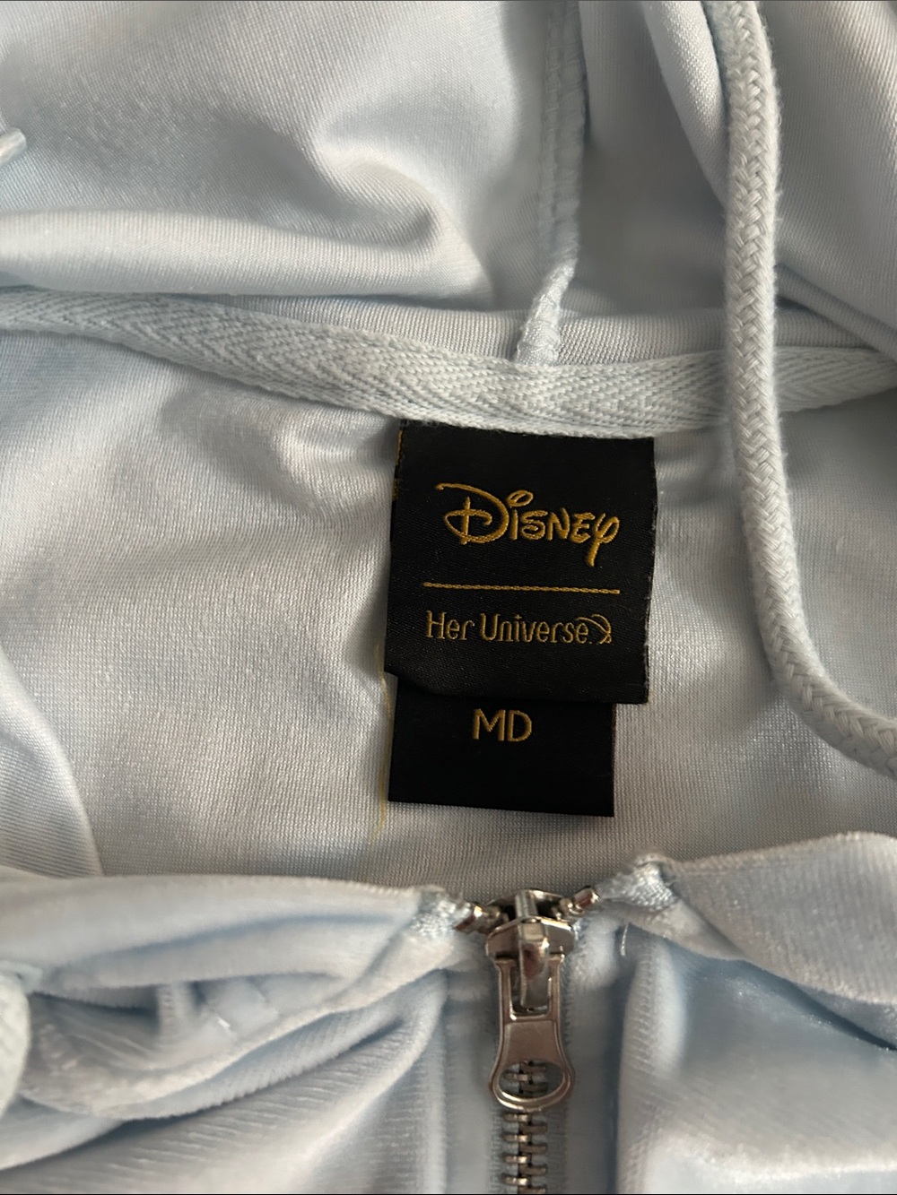 Light Blue Disney Zip-Up Hoodie with Hood and Pockets - Picture 5 of 5